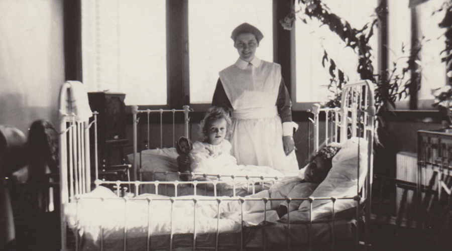 Sister Ella Zink in children's ward