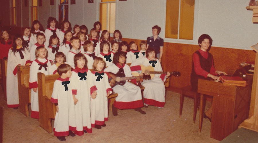 Sister Flynn leads choir