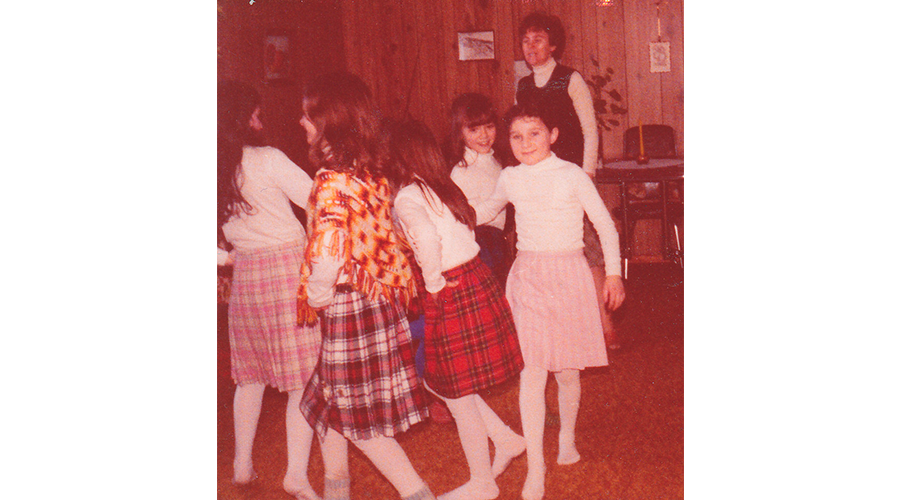 Sister Flynn and students dance