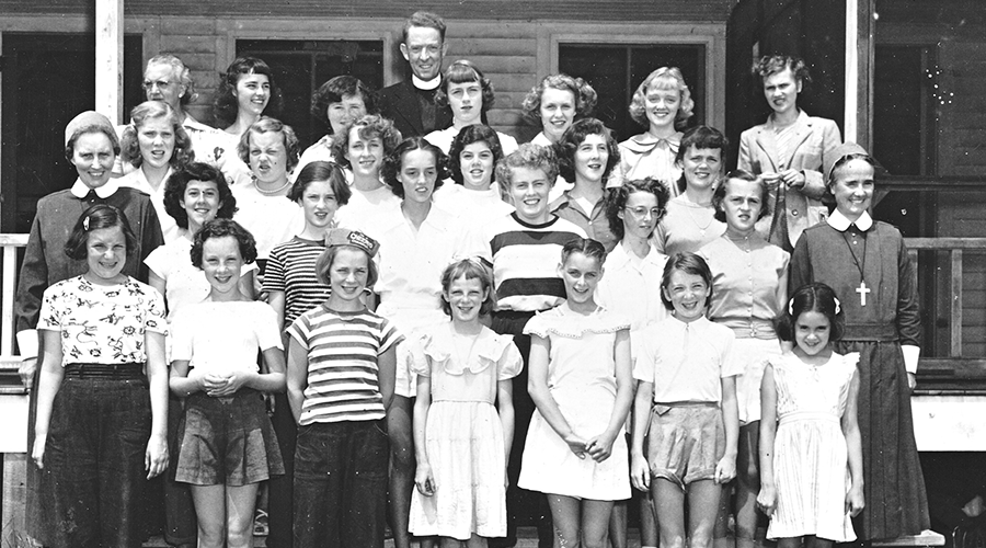 Sisters Schenck and MacNeil with campers